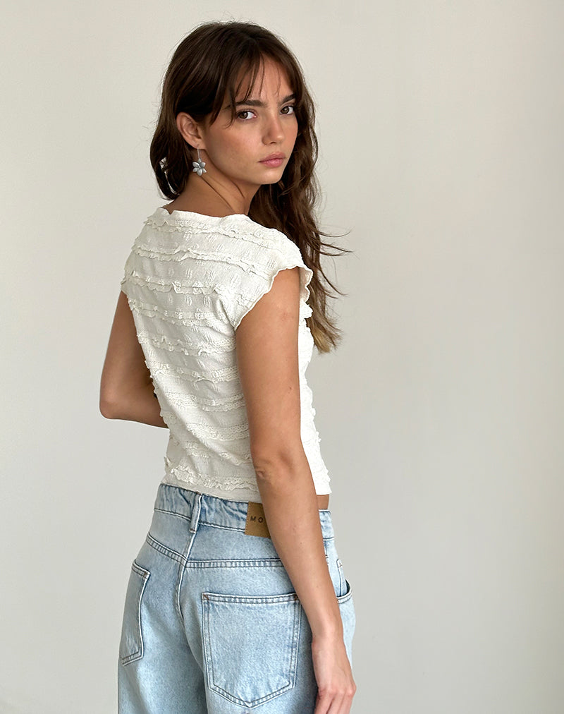 Imagen de Nova Top en Crinkle Ivory