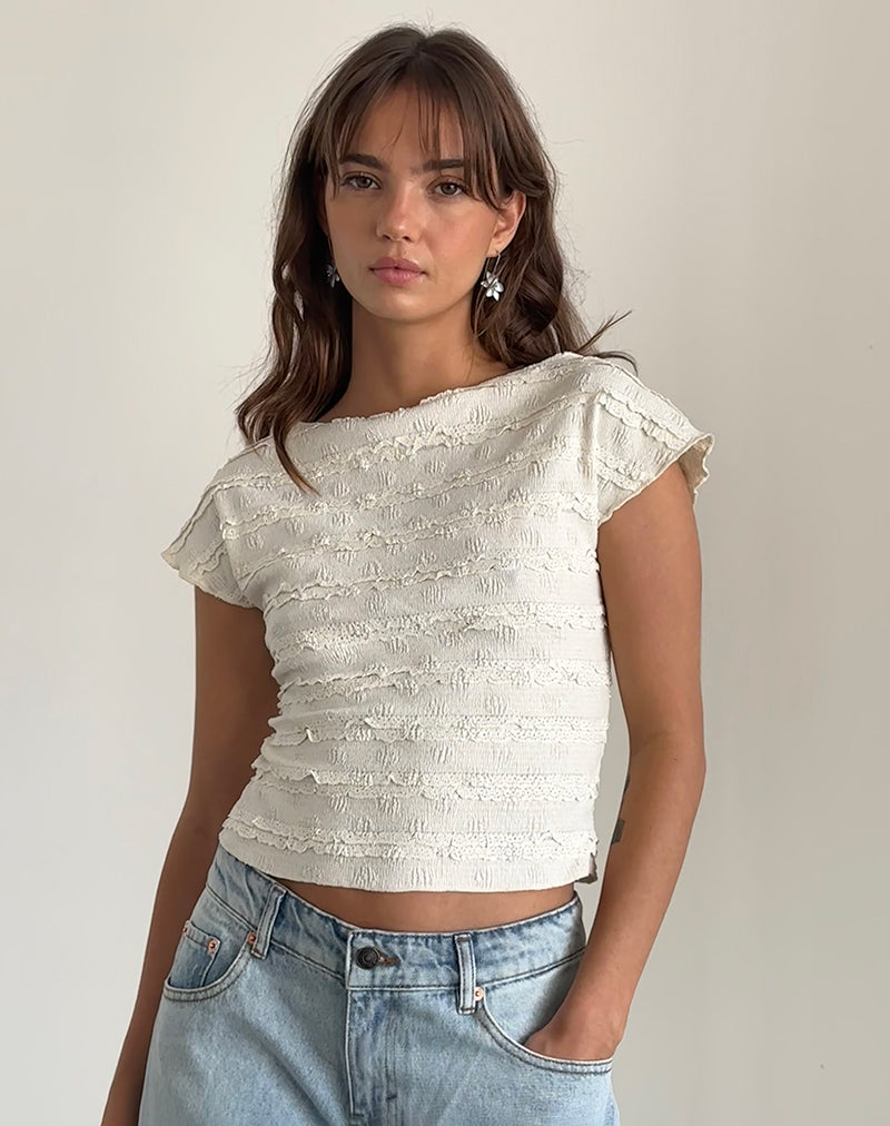 Imagen de Nova Top en Crinkle Ivory