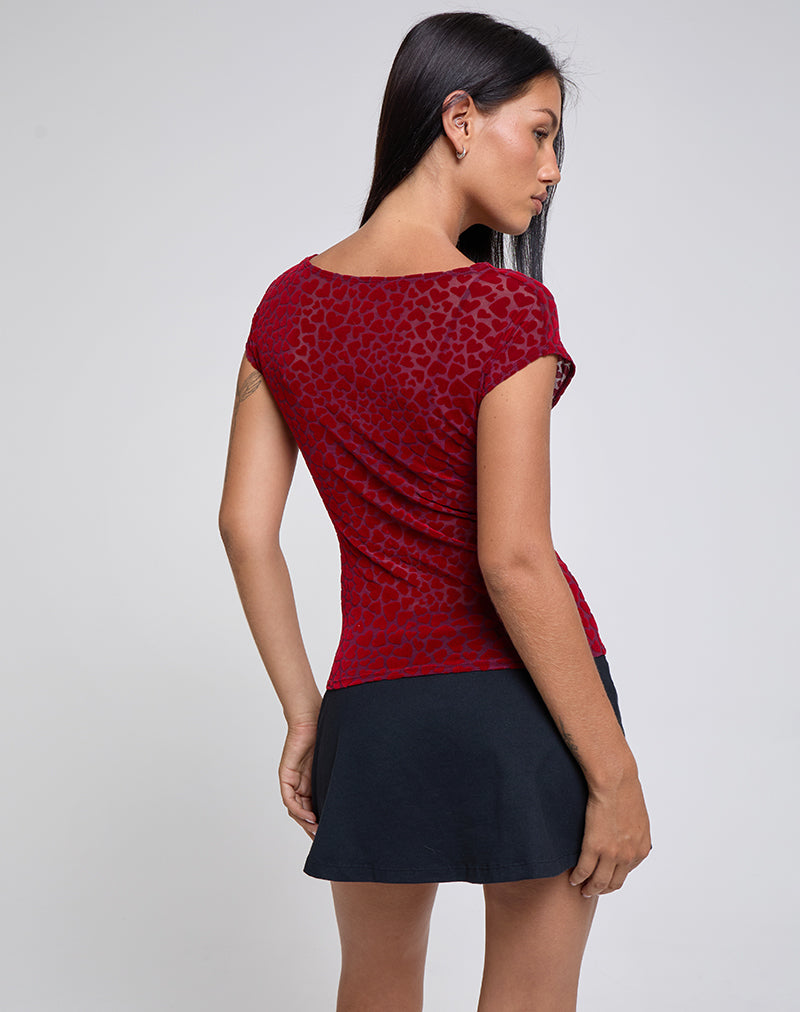 Imagen de Nova Top en Heart Flock Granate