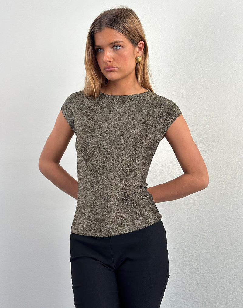 Imagen de Nova Top en Lurex Dorado