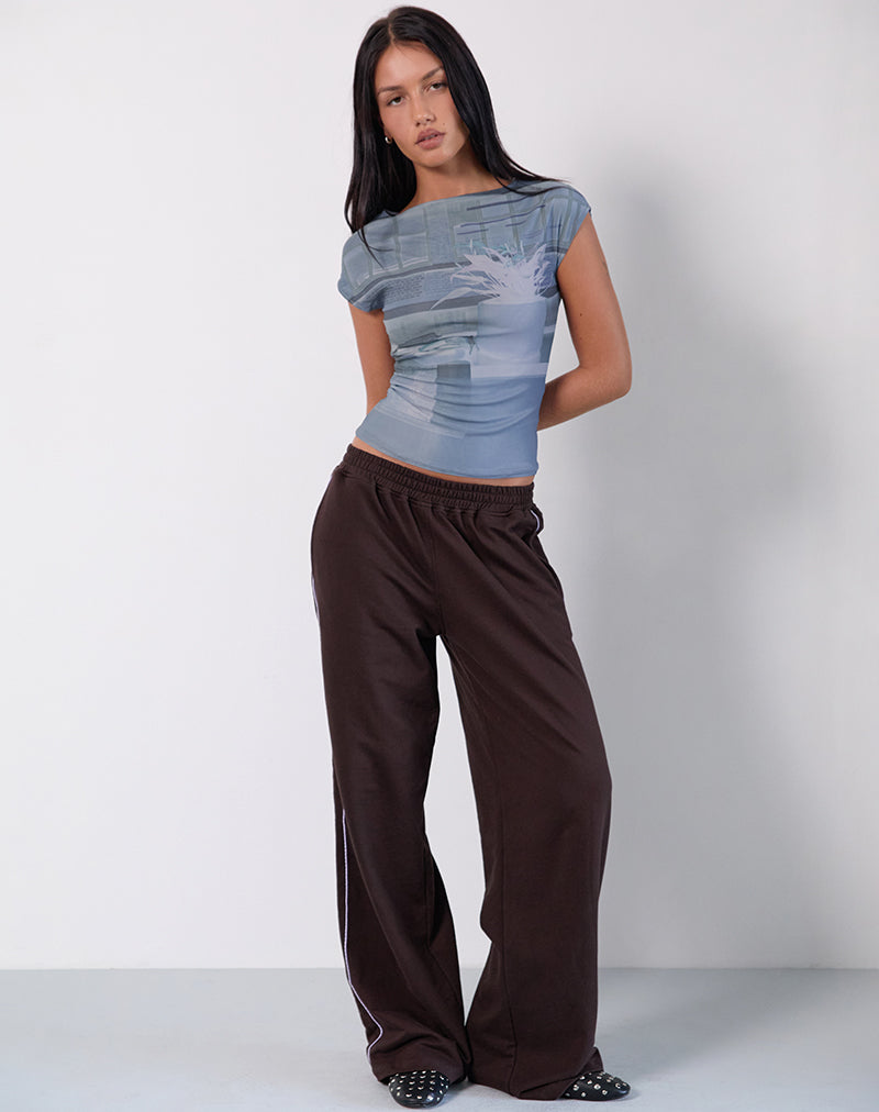 Imagen de Nova Top en Parlour Print Azul