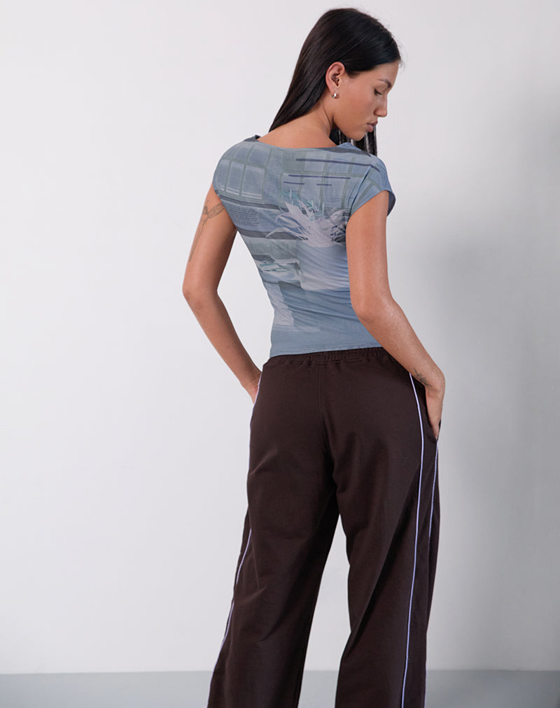 Imagen de Nova Top en Parlour Print Azul