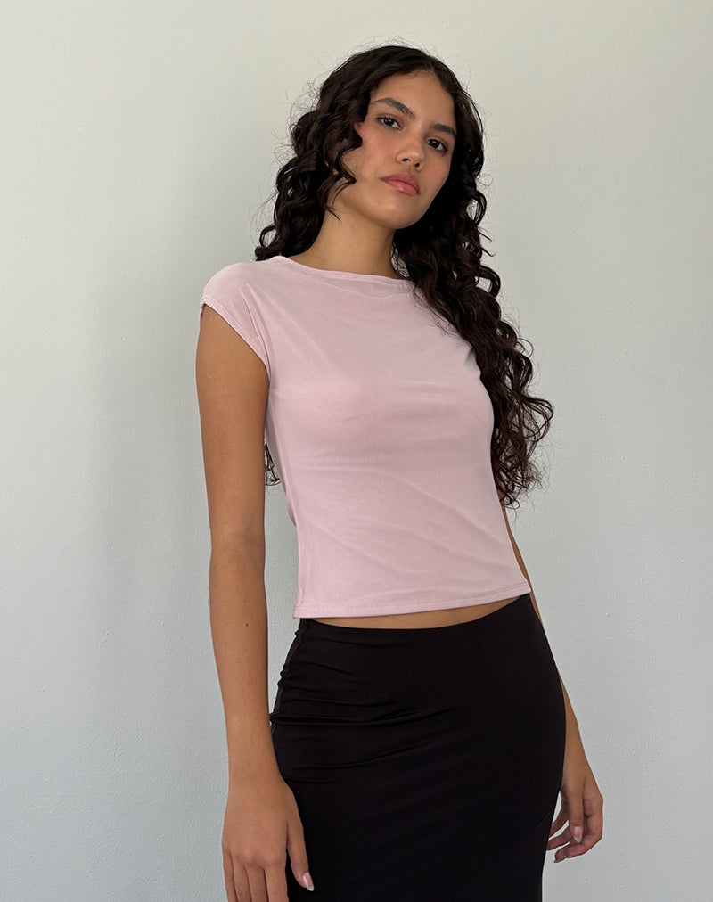 Nova Top De Malla Rosa