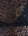 Malla de lentejuelas negra