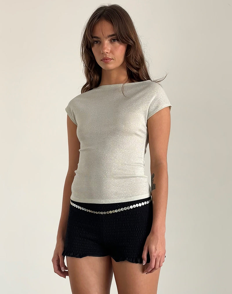 Imagen de Nova Top en Shimmer Rib Marfil