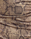 Estampado de serpiente marrón