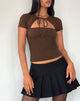 Imagen de Novalie Tie Front Top en Cacao