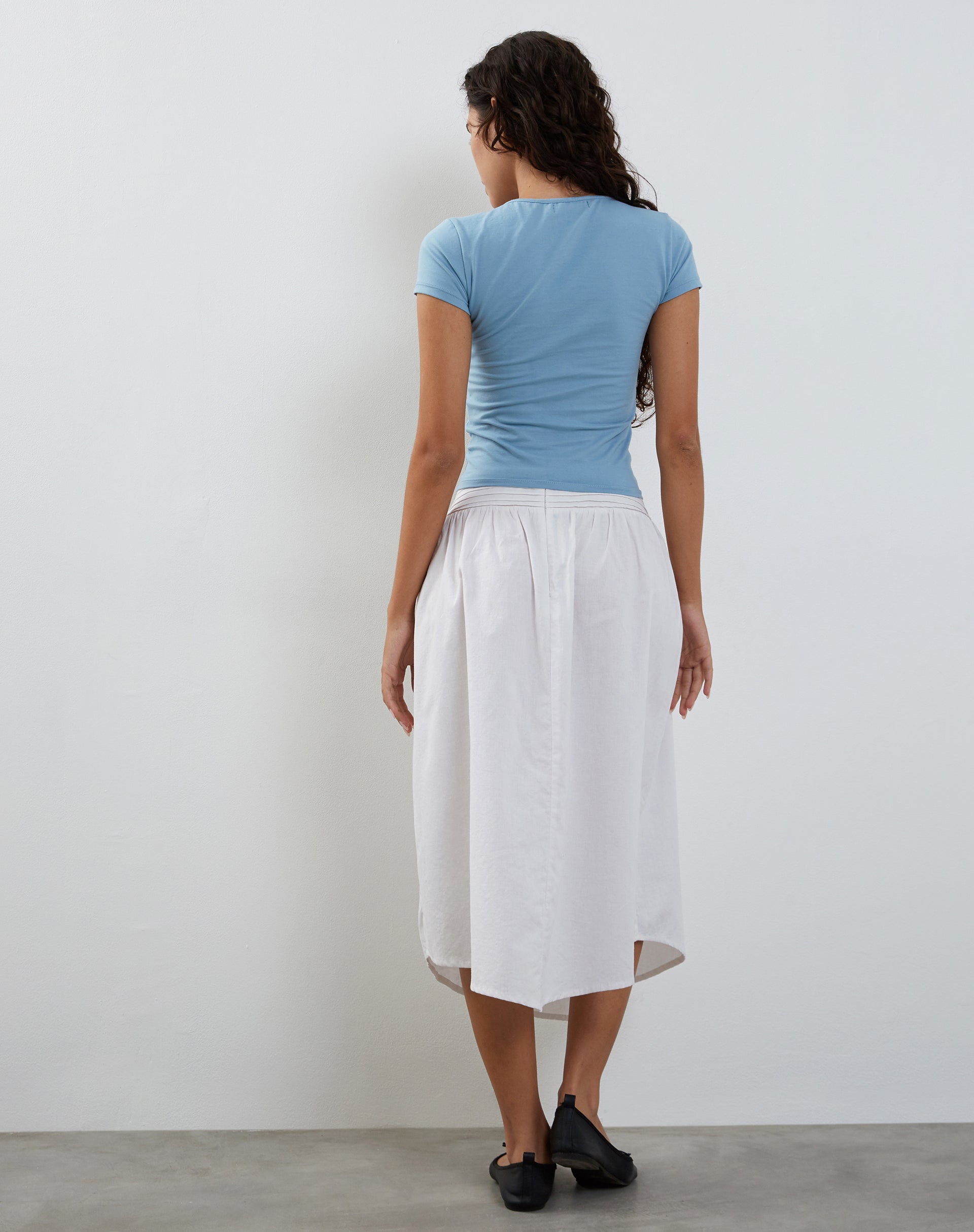 Imagen de Novalie Tie Front Top in Artic Ice Lycra