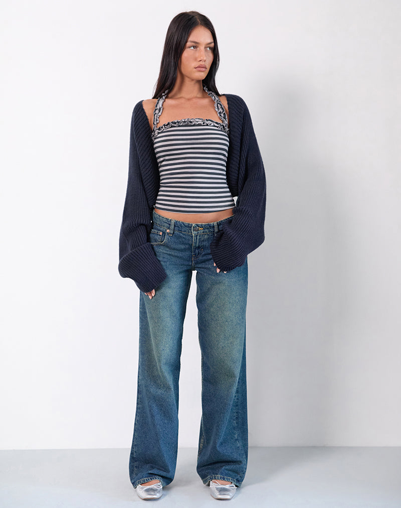 Imagen de Nuria Shrug en azul marino