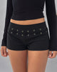 Imagen de Linaya Lace Up Hot Pant en Tailoring Negro
