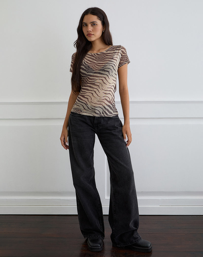 Imagen de Neko Top de malla Wild Animal Neutral