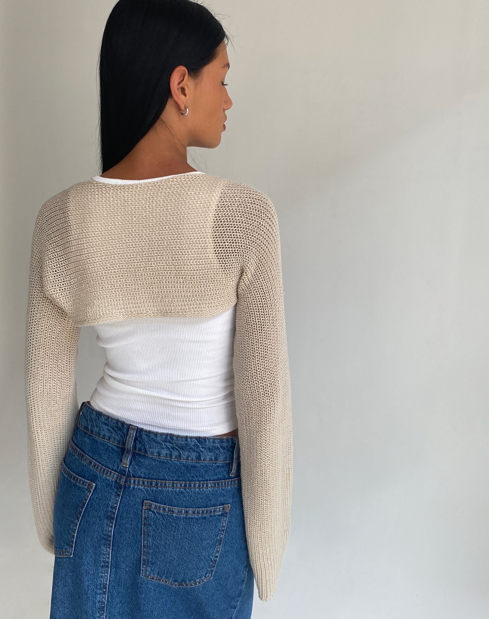 Imagen de Nobila Shrug Top en Natural