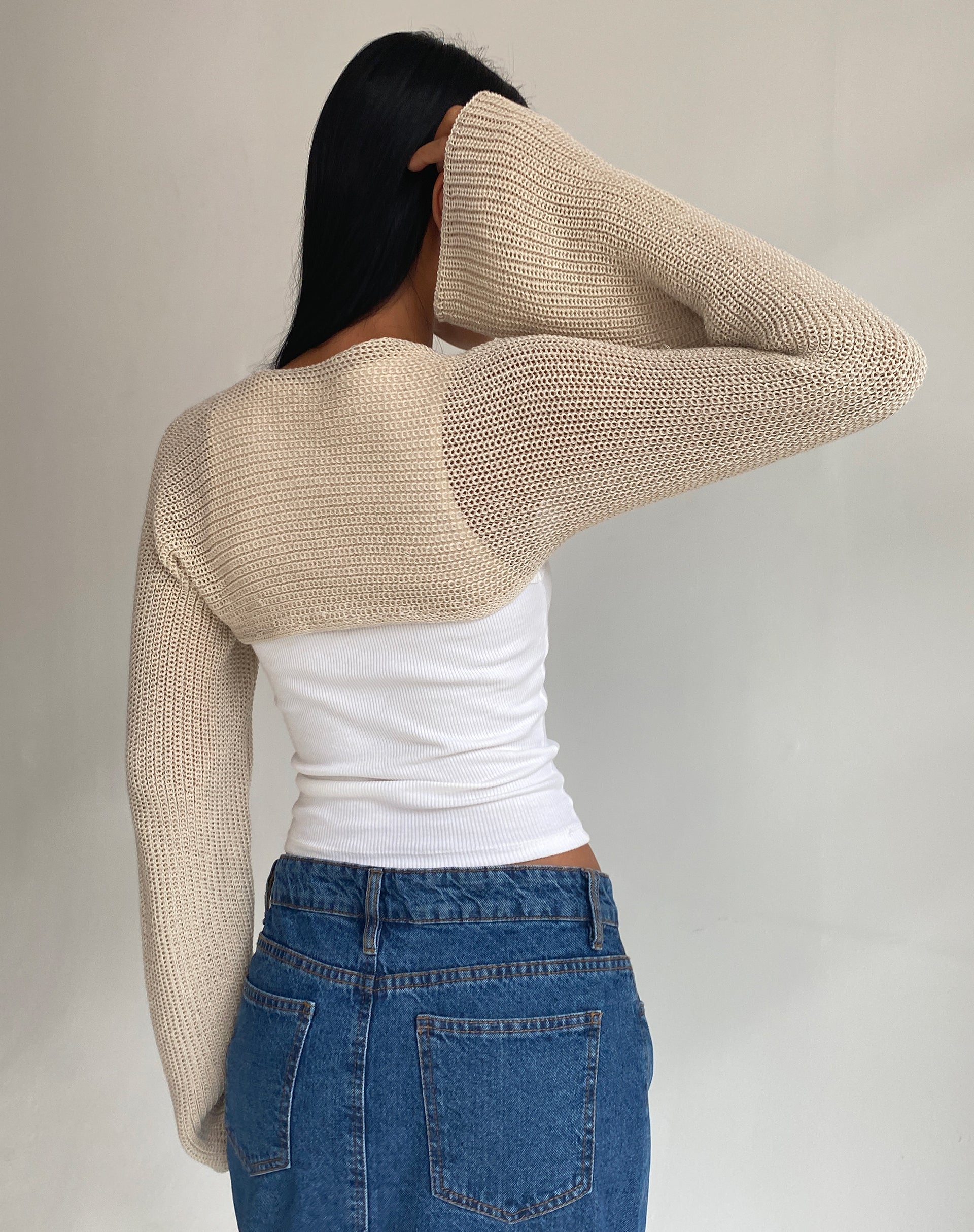 Imagen de Nobila Shrug Top en Natural