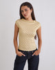 Imagen de Nova Slinky Top en raya diagonal amarilla
