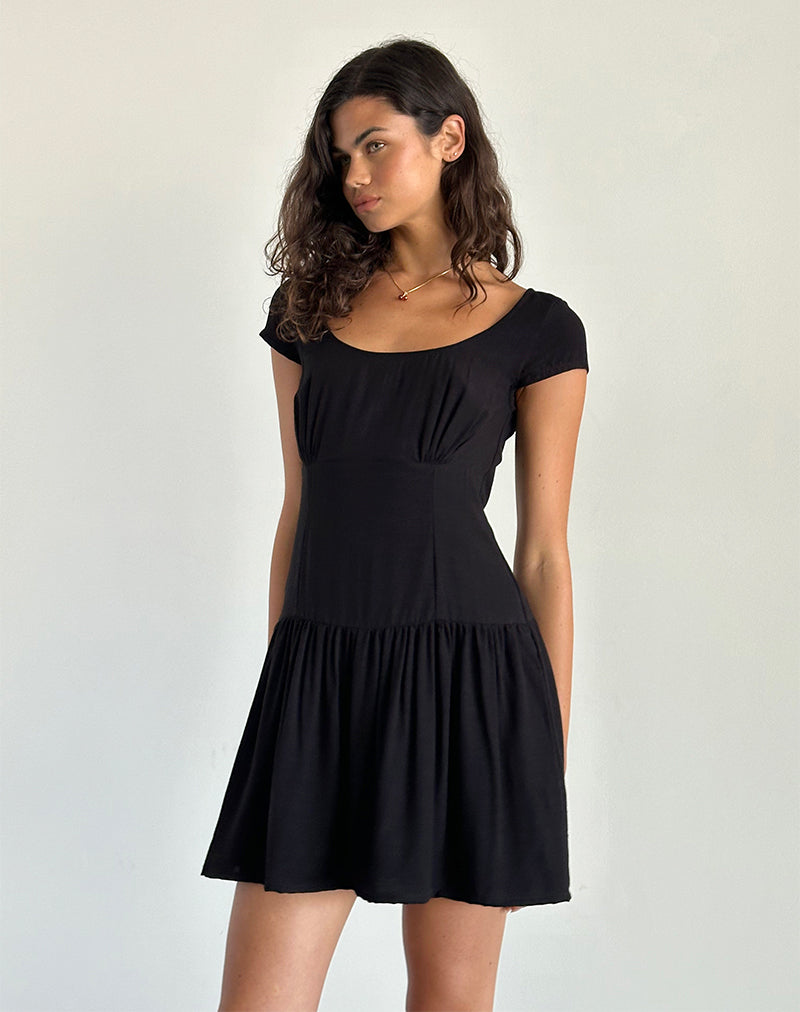 Minivestido Ohayo en negro