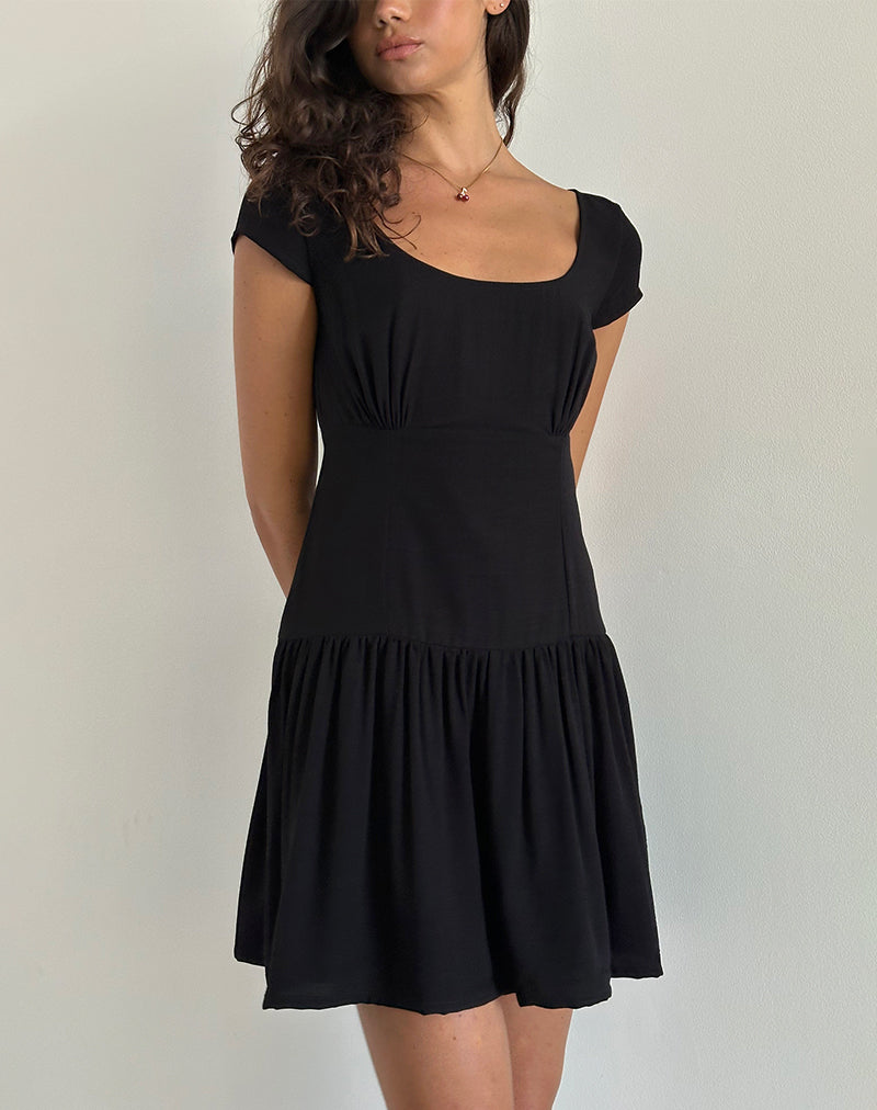 Minivestido Ohayo en negro
