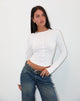 Imagen de Olson Top de manga larga en Slub Ivory