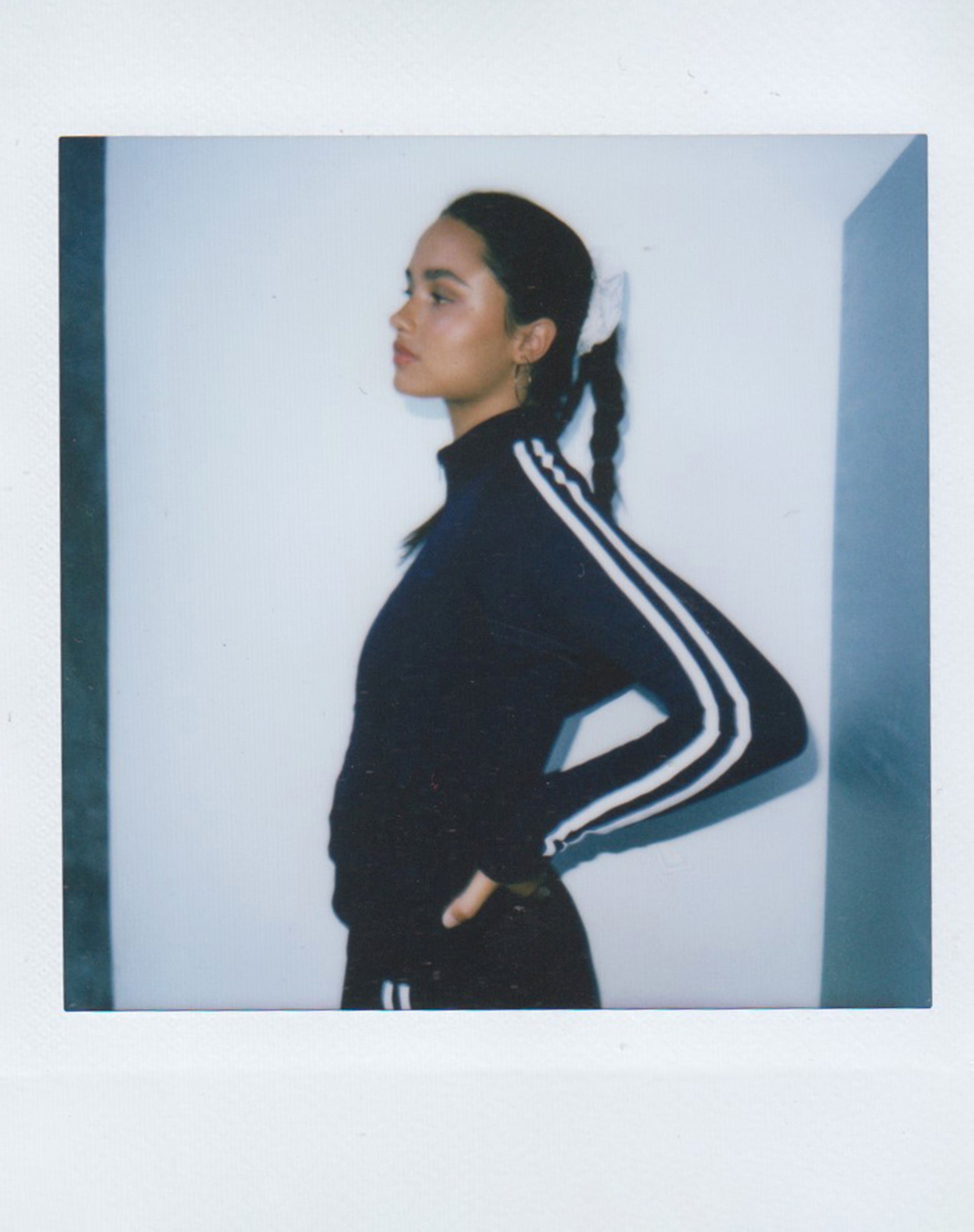 Imagen de Orion Zip Up Jumper in Navy with White Stripes and M Embroidery