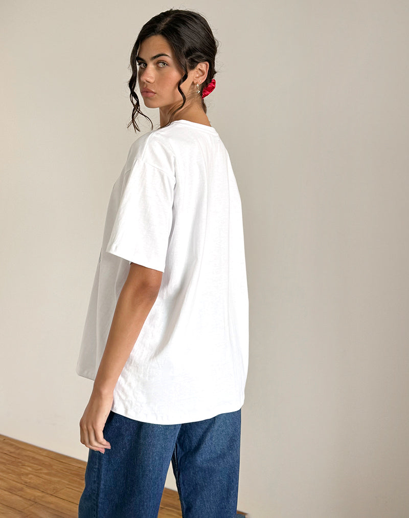 imagen de Oversized Basic Tee en Riomaggiore Italia Blanco