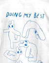 Blanco con gráfico Doing My Best
