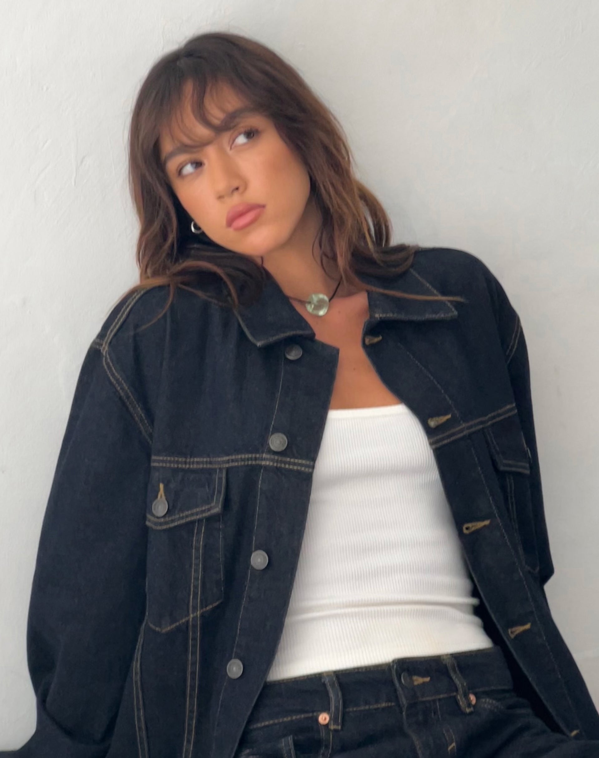 imagen de Oversized Denim Jacket in Indigo