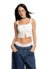 imagen de Laru Corset Top in Lace Ivory