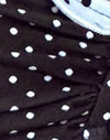 Polka negra y azul