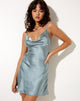 Imagen de Paiva Slip Dress in Satin Light Blue