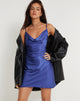 Imagen de Paiva Slip Dress in Satin Spectrum Blue