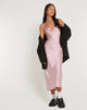 imagen de Palasha Midi Dress in Satin Dusky Pink