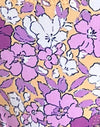 floral brillante naranja morado