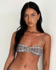 Imagen del sujetador de bikini Pali en tartán morado