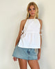 Imagen de Palsi Tie Side Sleeveless Top in White