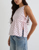 Imagen de Palsi Tie Side Top en Rosa con Lunares Mediano Rojo