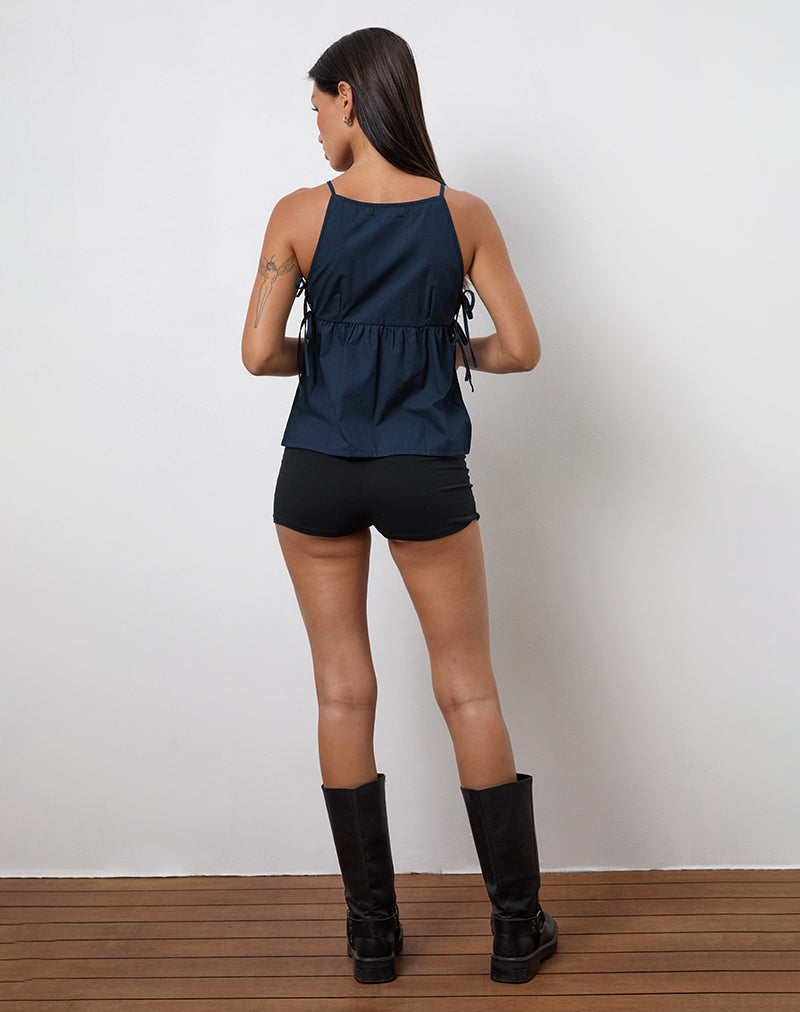 Imagen de Palsi Tie Side Vest Top en Azul Marino