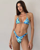 Imagen del sujetador de bikini Pami en flor azul