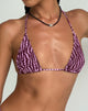 Imagen del sujetador de bikini Pami Polka Irregular Morado