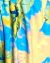 floral azul acuarela