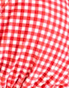 Guinga roja con lazos