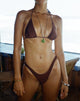 imagen del top de bikini Pami en marrón brillante