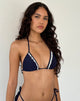 Imagen del sujetador de bikini Pami Broderie en azul noche