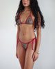 imagen de Lentra Constrast Ties Bikini Bottoms in Rar Leopard