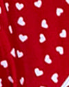 Corazón rojo y blanco