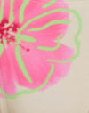 Marfil con flor de acuarela rosa