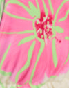 Marfil con flor de acuarela rosa