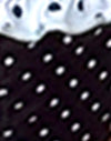 Polka negra y azul