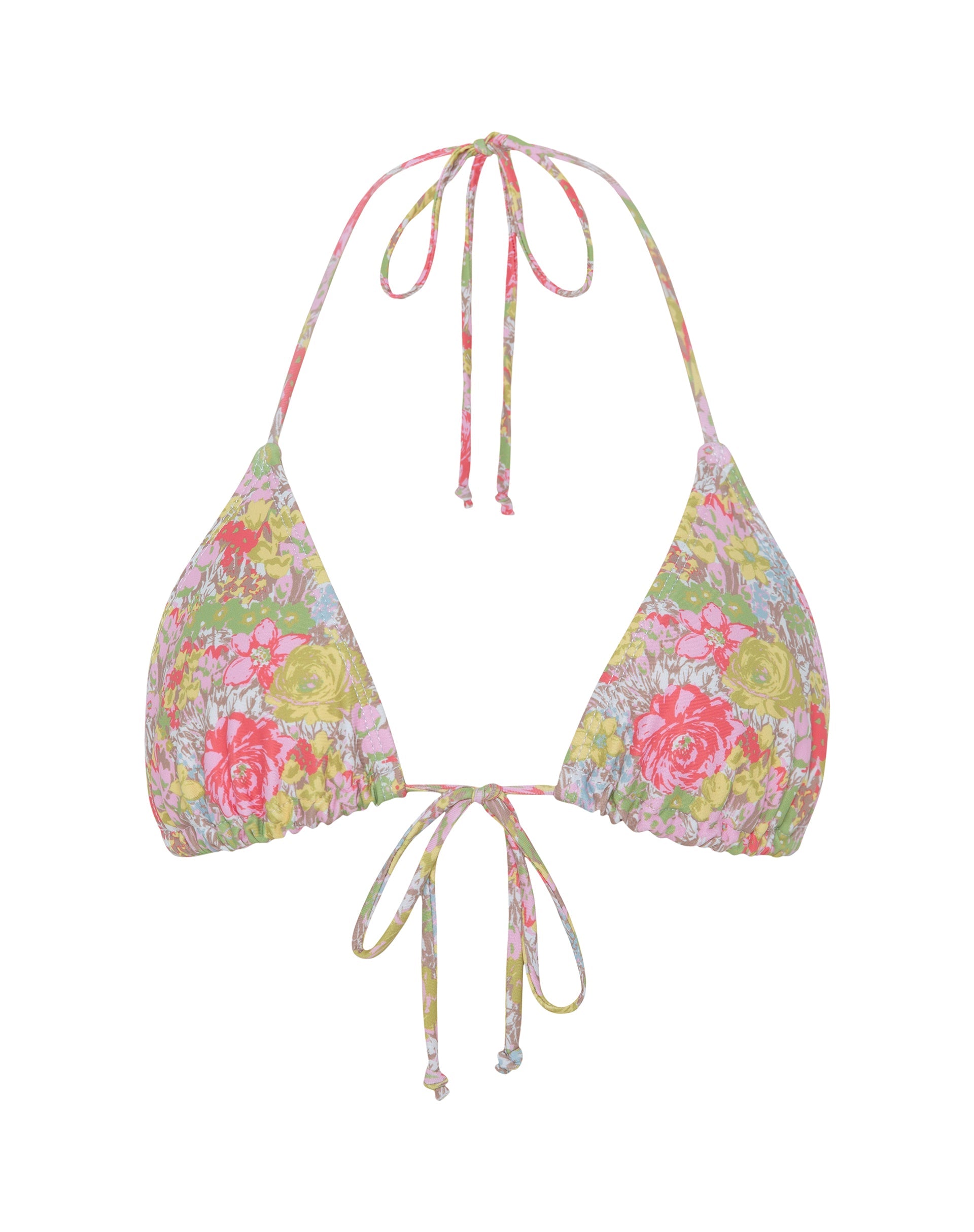 Imagen del sujetador de bikini Pamita de color rosa abstracto floral Swim