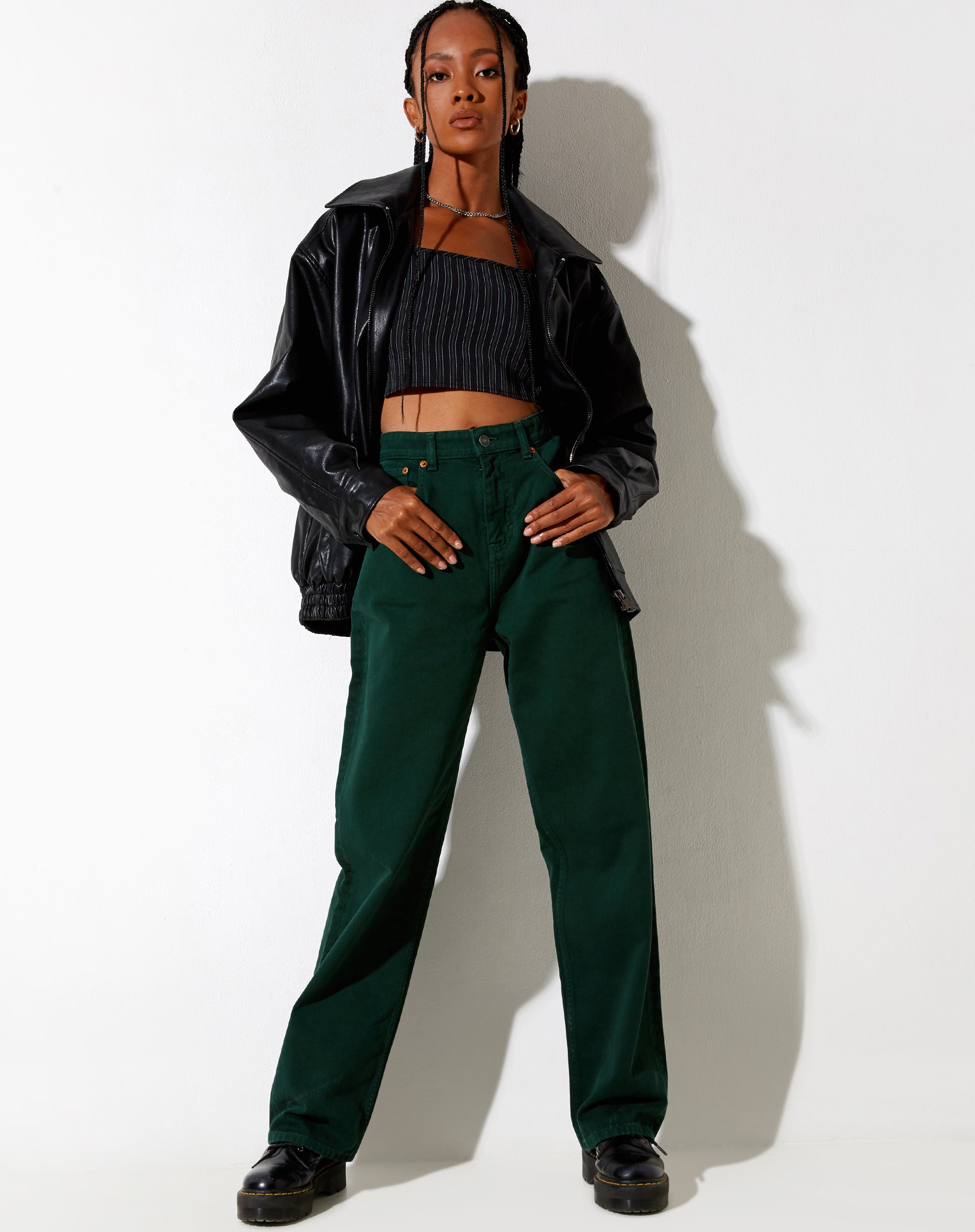 Imagen de Parallel Jeans en verde bosque