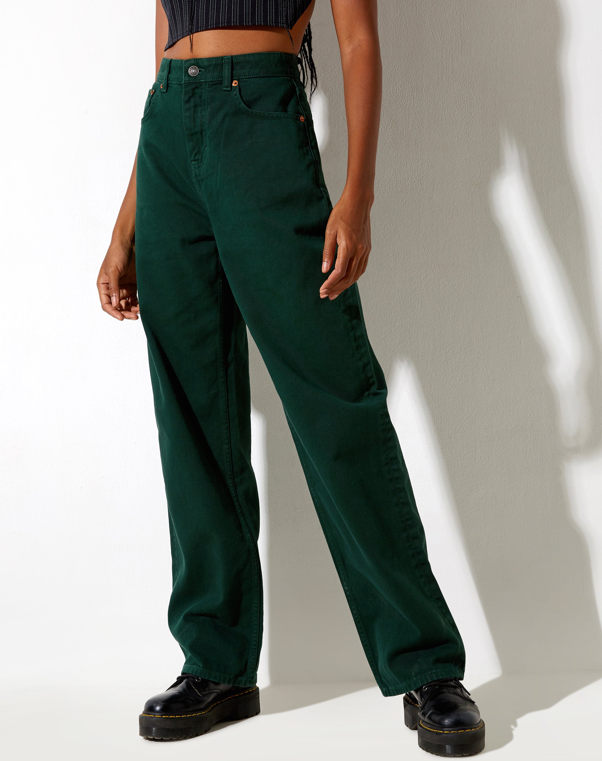 Imagen de Parallel Jeans en verde bosque