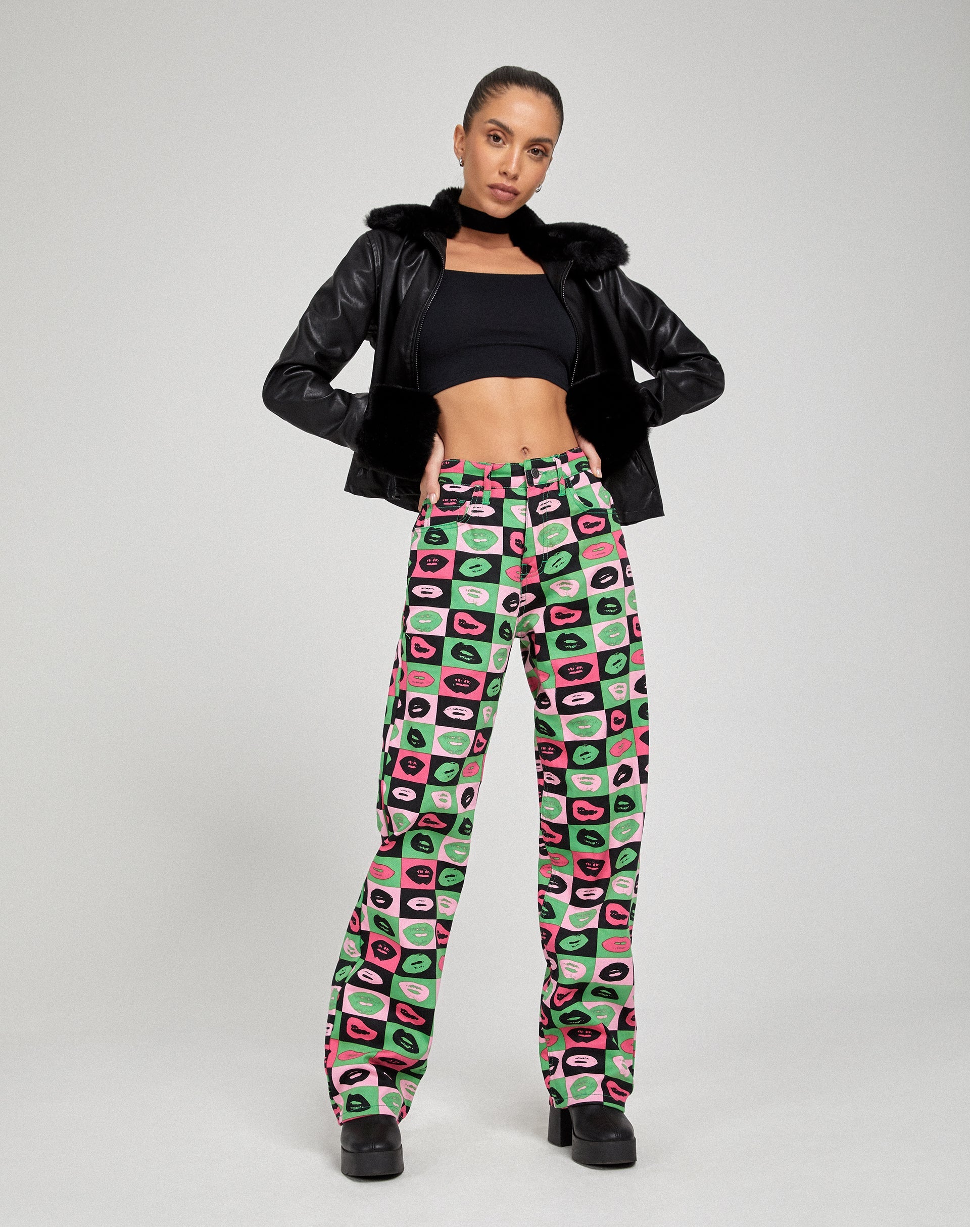 imagen de Parallel Jeans en Lips Green